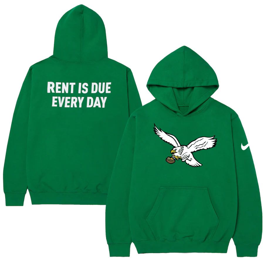 Men 2023 NFL Philadelphia Eagles green Sweatshirt style 10311-0
